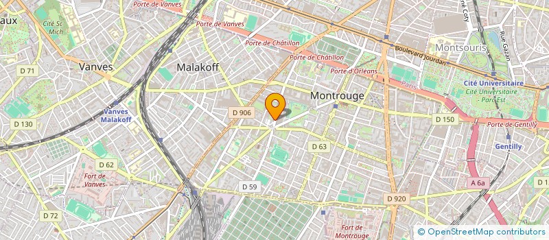 localisation de l'entreprise PARIS SUD POIDS LOURDS à MONTROUGE