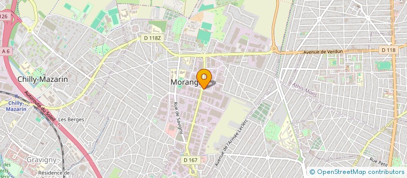 localisation de l'entreprise PARIS SUD PR à MORANGIS