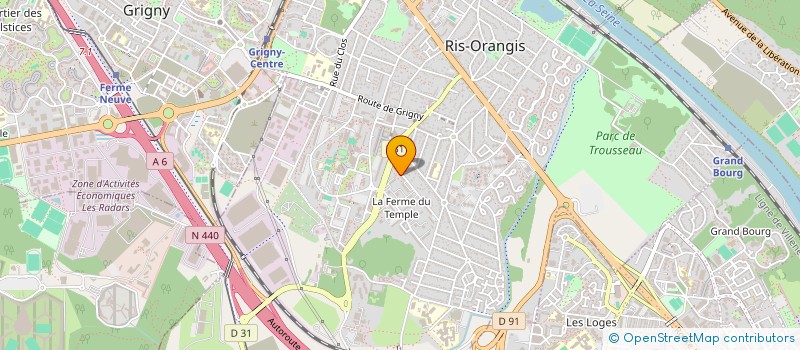 localisation de l'entreprise PARIS SUD TRANSPORT à RIS-ORANGIS