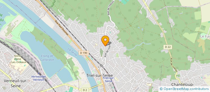 localisation de l'entreprise PARIS SUR SEINE IMMOBILIER  TRIEL-SUR-SEINE