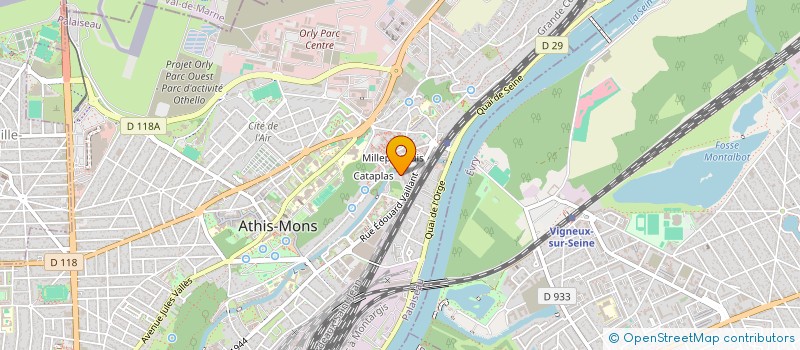 localisation de l'entreprise PARIS TAXI 1 à ATHIS-MONS
