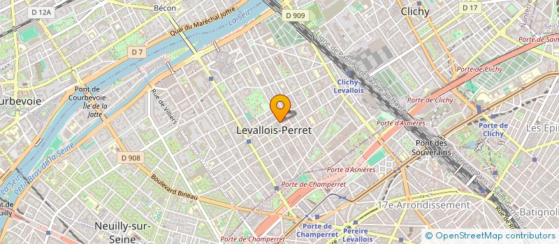 localisation de l'entreprise PARIS TELECOM à LEVALLOIS PERRET