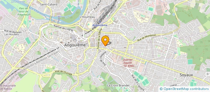localisation de l'entreprise PARIS TENUE à ANGOULEME