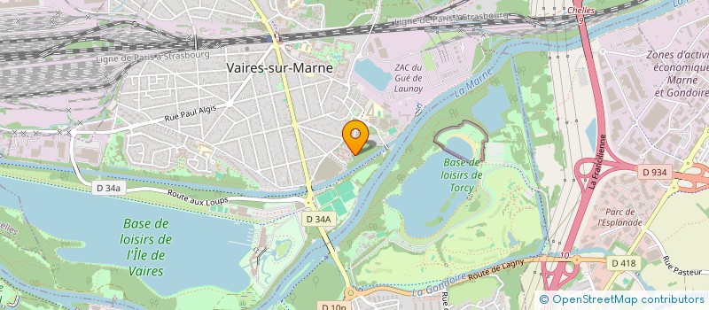 localisation de l'entreprise PARIS TEXTILE à VAIRES-SUR-MARNE