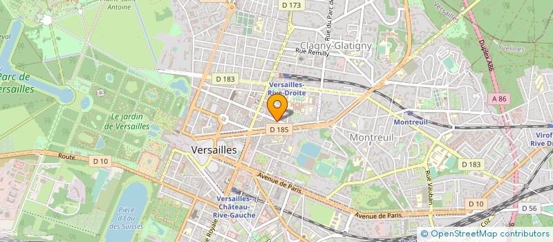 localisation de l'entreprise PARIS-TOKYO à VERSAILLES