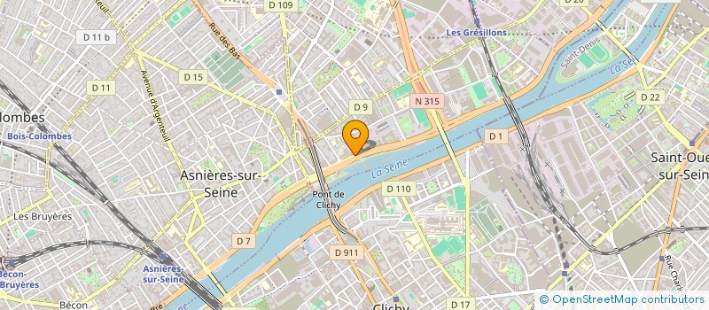 localisation de l'entreprise PARIS TOUR APPART à ASNIERES-SUR-SEINE