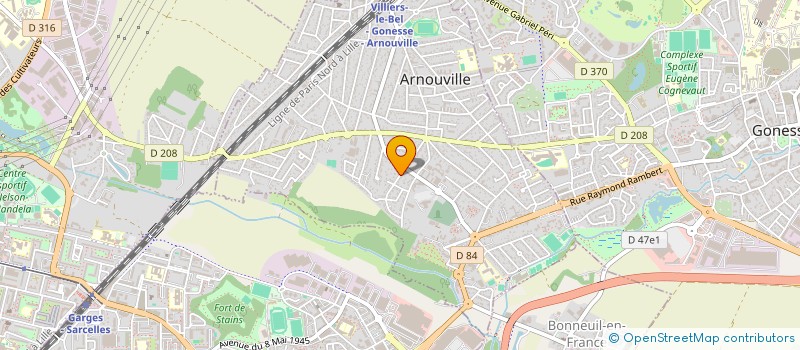 localisation de l'entreprise PARIS TOURISTIQUE  ARNOUVILLE