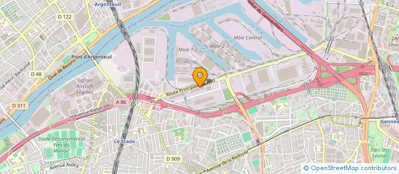 localisation de l'entreprise PARIS TRACTION à GENNEVILLIERS