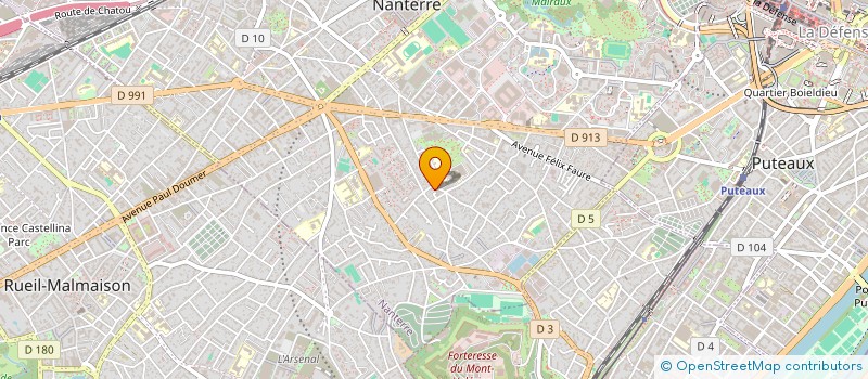 localisation de l'entreprise PARIS TRAITEUR à NANTERRE