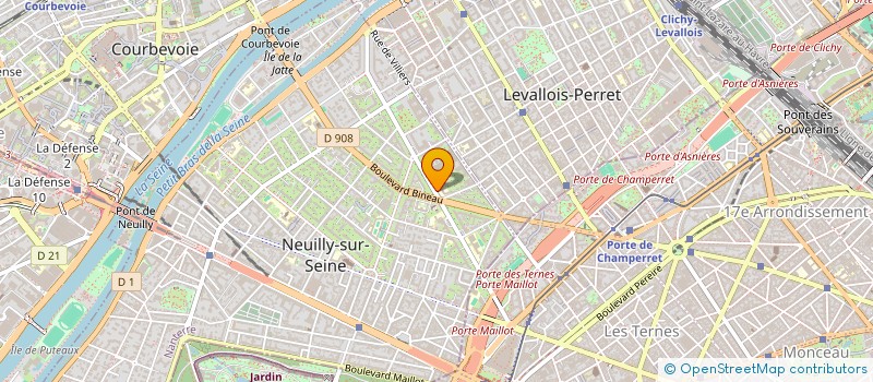 localisation de l'entreprise PARIS TRANSFERT & TOURS à NEUILLY-SUR-SEINE