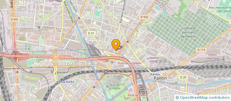 localisation de l'entreprise PARIS TRANSPORT à AUBERVILLIERS