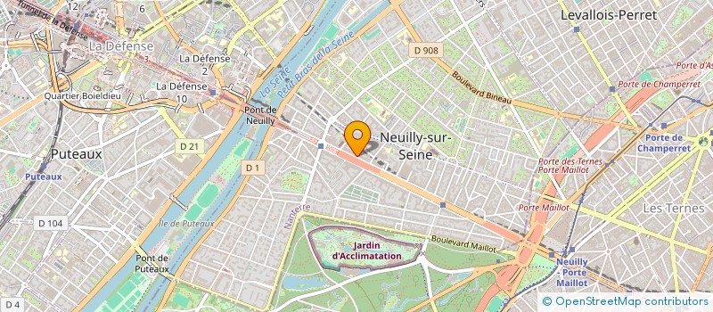 localisation de l'entreprise PARIS TRANSPORT à NEUILLY-SUR-SEINE