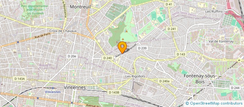 localisation de l'entreprise PARIS TRANSPORT à FONTENAY-SOUS-BOIS