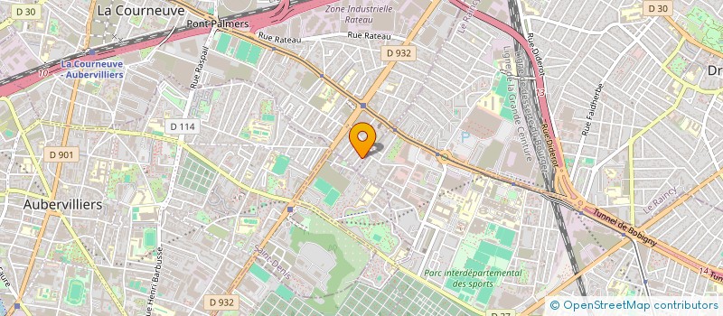 localisation de l'entreprise PARIS TRANSPORT VIP à LA COURNEUVE