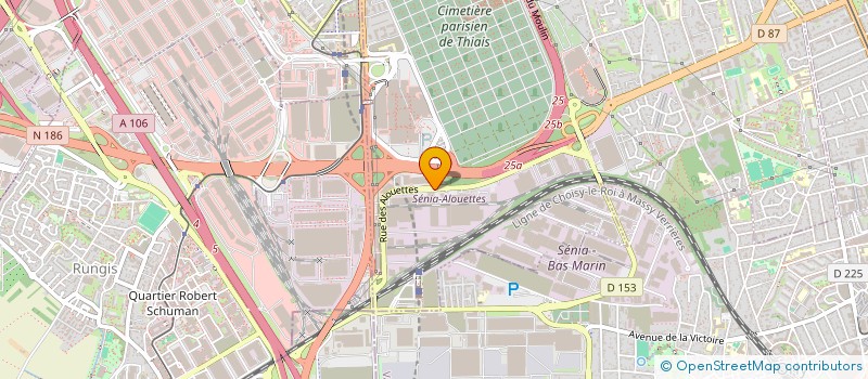 localisation de l'entreprise PARIS TRANSPORTS FROID  THIAIS