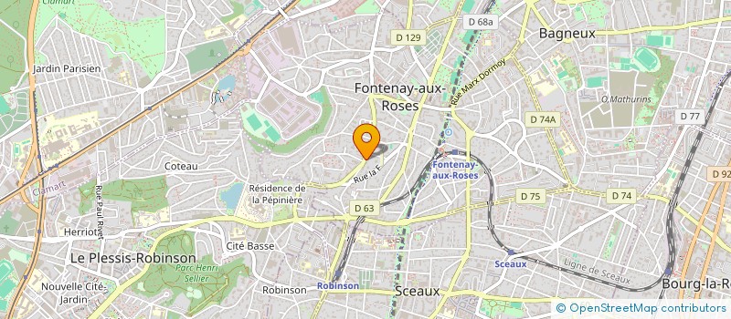 localisation de l'entreprise PARIS TRAVEL à FONTENAY-AUX-ROSES