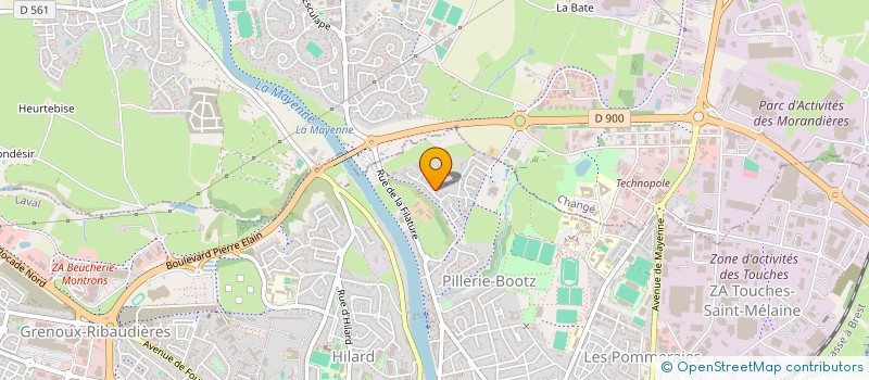 localisation de l'entreprise PARIS TRIOMPHE à LAVAL