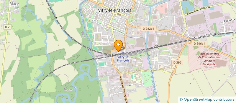 localisation de l'entreprise PARIS VATRY SAF SAS  VITRY-LE-FRANCOIS