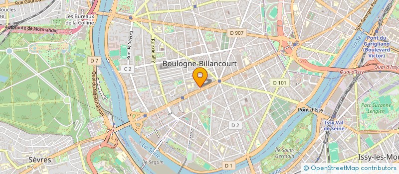 localisation de l'entreprise PARIS VENDOME GESTION à BOULOGNE-BILLANCOURT