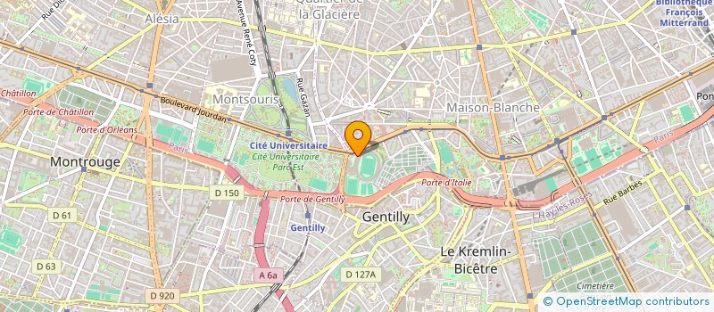 localisation de l'entreprise PARIS VOLLEY AVENIR  PARIS