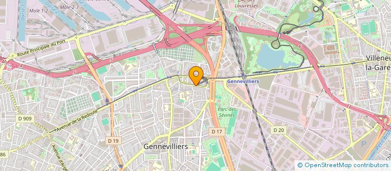 localisation de l'entreprise PARIS ZEN DRIVE à GENNEVILLIERS