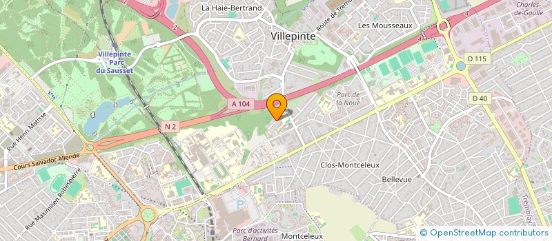 localisation de l'entreprise PARISBAT à VILLEPINTE