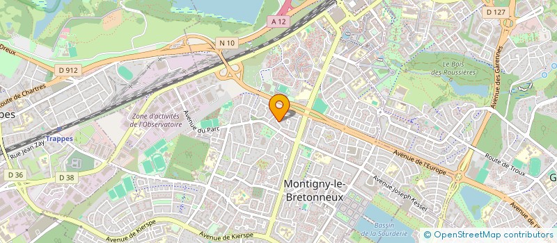localisation de l'entreprise PARISEOUL78 à MONTIGNY-LE-BRETONNEUX