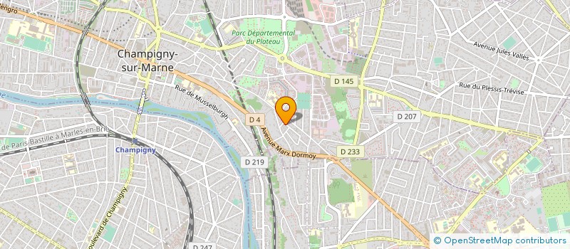 localisation de l'entreprise PARISERVICES  CHAMPIGNY-SUR-MARNE