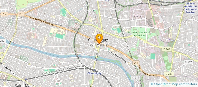 localisation de l'entreprise #PARISESTMARNE&BOIS à CHAMPIGNY-SUR-MARNE