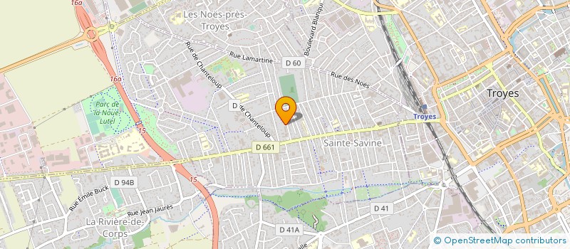 localisation de l'entreprise PARISET SPORT à SAINTE SAVINE