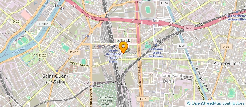 localisation de l'entreprise PARISFLAT  SAINT-DENIS