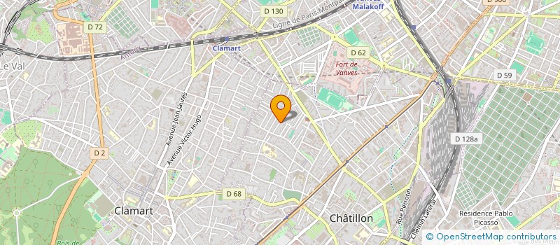 localisation de l'entreprise PARISI ROBER à CHATILLON
