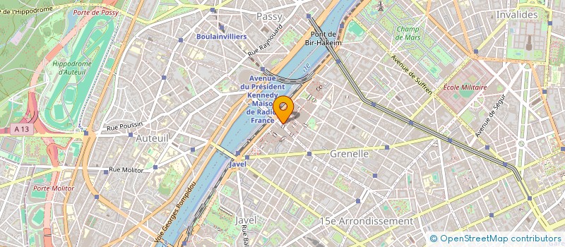 localisation de l'entreprise PARISIAN PUB BEAUGRENELLE  PARIS