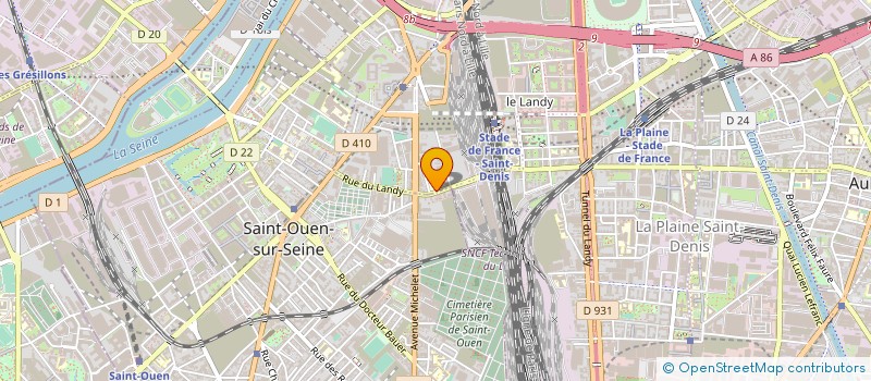 localisation de l'entreprise PARISIEN RENOVATION SERVICE à SAINT DENIS