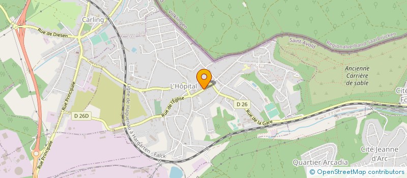 localisation de l'entreprise PARISIENNE  L HOPITAL