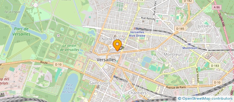 localisation de l'entreprise PARISIENNE DE CONSTRUCTION ET BATIMENT à VERSAILLES