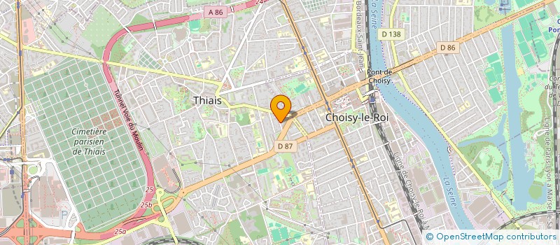 localisation de l'entreprise PARISIENNE DE PEINTURE ET DE RAVALEMENT  THIAIS