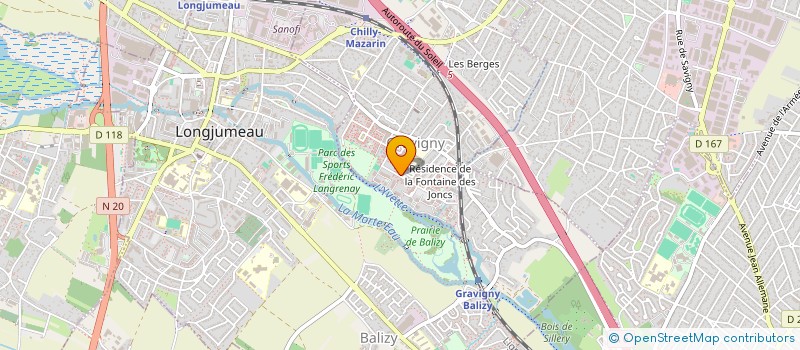 localisation de l'entreprise PARISIGN  CHILLY-MAZARIN