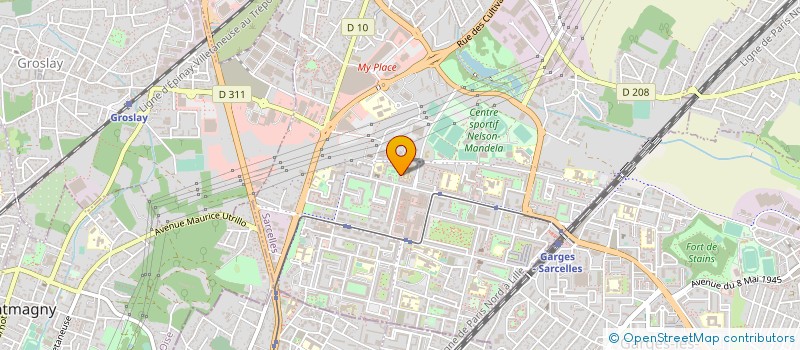 localisation de l'entreprise PARISII à SARCELLES