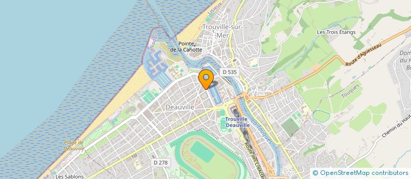 localisation de l'entreprise PARISIMO à DEAUVILLE