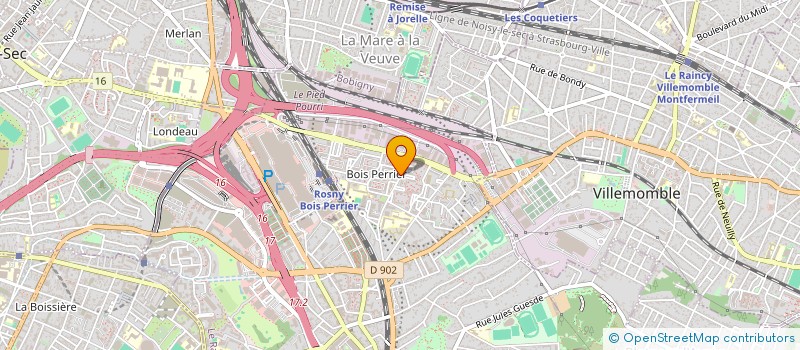 localisation de l'entreprise PARISIS AUTO à ROSNY-SOUS-BOIS