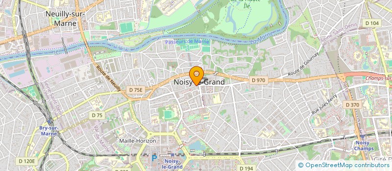 localisation de l'entreprise PARISIS BTP à NOISY-LE-GRAND