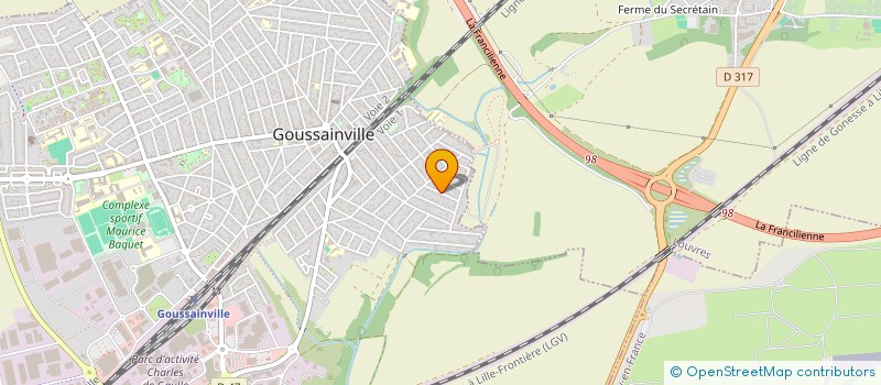 localisation de l'entreprise PARISIS COURSES SERVICE à GOUSSAINVILLE
