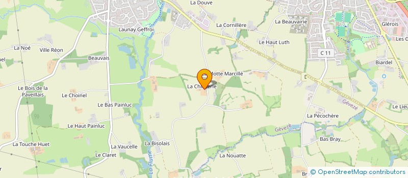 localisation de l'entreprise PARISLEF  GEVEZE