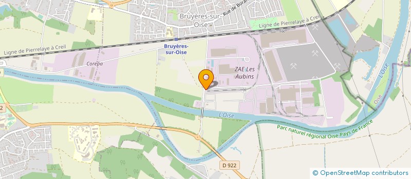 localisation de l'entreprise PARISNORDIS à BRUYERES-SUR-OISE