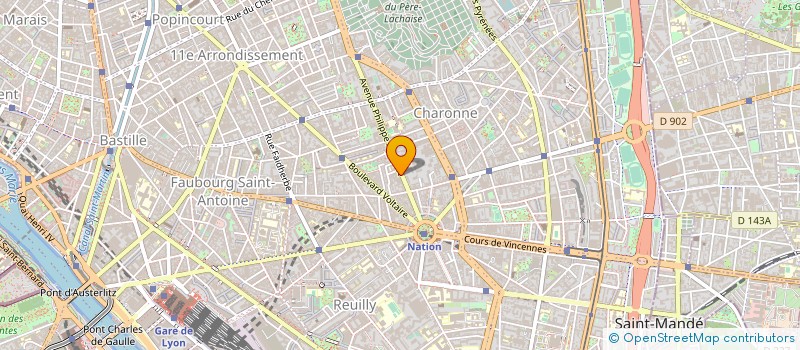 localisation de l'entreprise PARISOC  PARIS