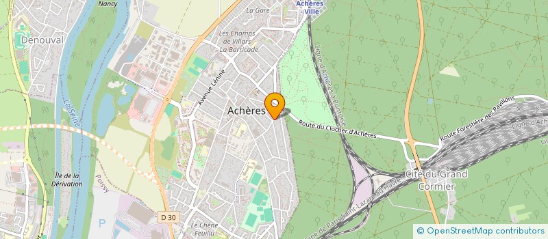 localisation de l'entreprise PARISOLIDARI-THE  ACHERES