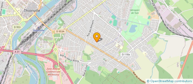 localisation de l'entreprise PARISOT  YUTZ