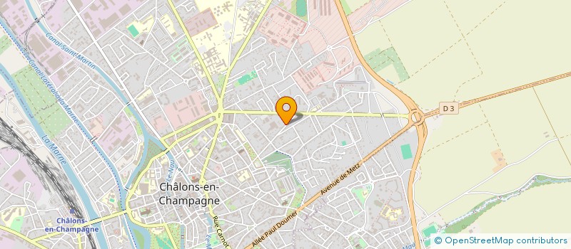 localisation de l'entreprise PARISOT  CHALONS-EN-CHAMPAGNE