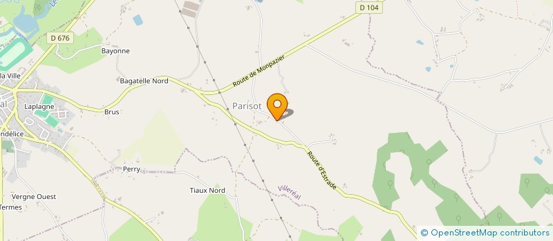 localisation de l'entreprise PARISOT  VILLEREAL